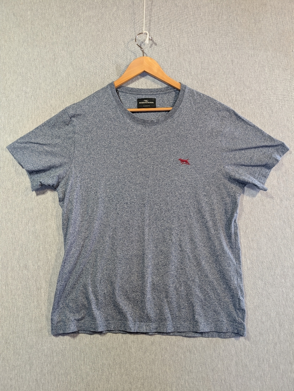 Rodd & Gunn Sports Fit T-Shirt Men's Large Blue Red Logo Australian Cotton